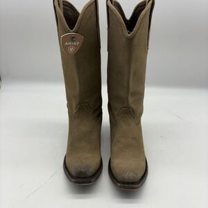 Ariat Taupe Suede Western Boots